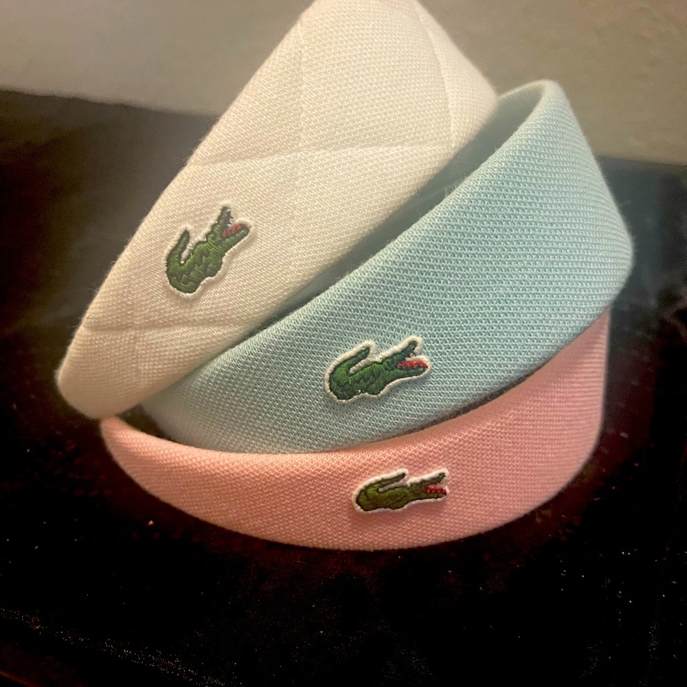 Lacoste headband bundle of 3